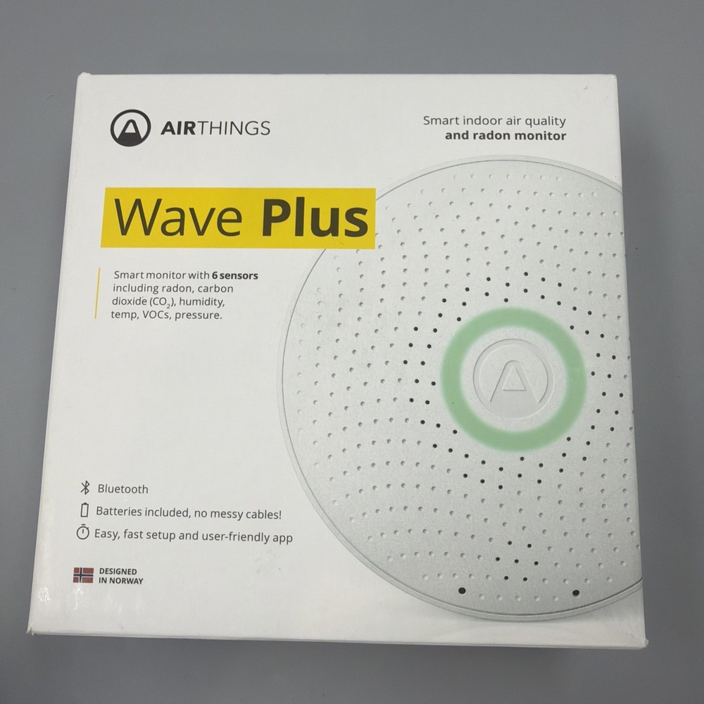 Airthings Wave Plus 2930 Air Quality Monitor