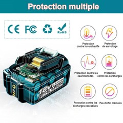 18V For Makita 5.0Ah Lithium-ion BL1850B Battery Charger BL1860B BL1830B LXT US