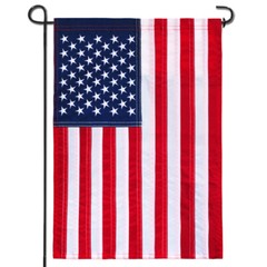 Anley American US Garden Flag USA Patriotic Yard Flags Embroidered 18×12.5 in