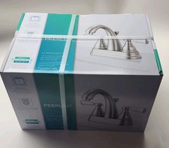 Peerless Elmhurst Bathroom Faucet Brushed Nickel Two-Handle Centerset P2565LF-BN