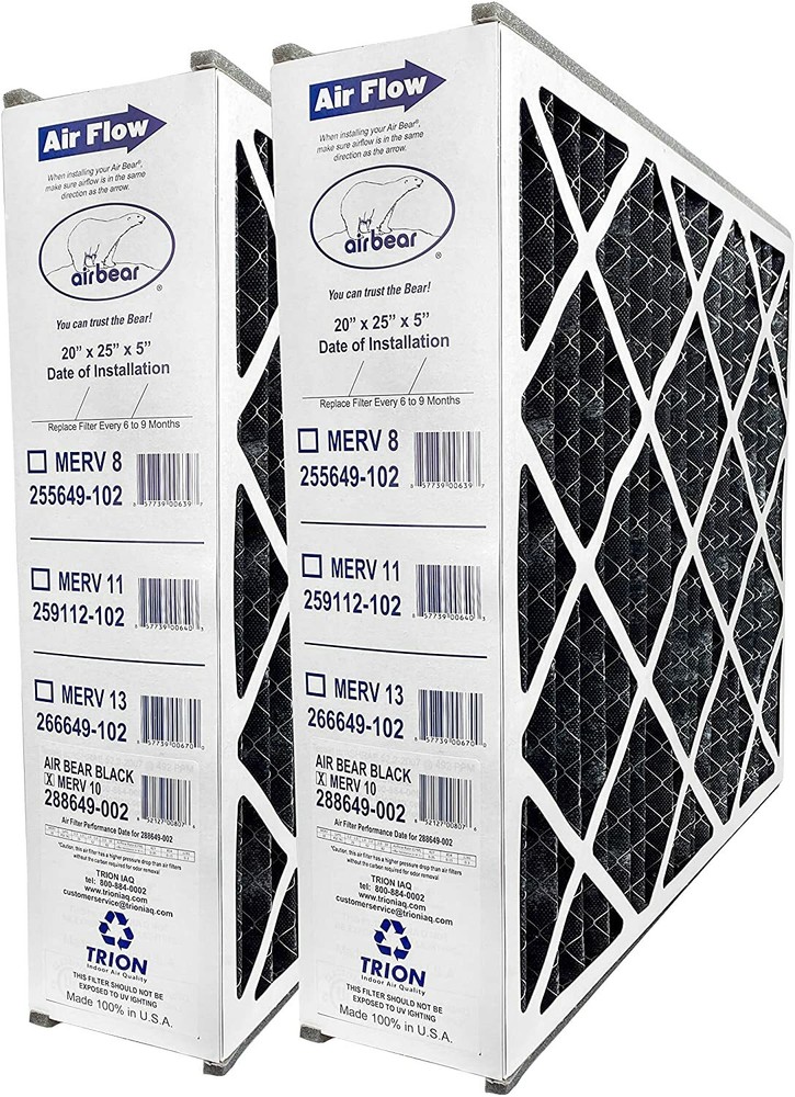 Trion Air Bear 288649-202 (2-Pack) – 20″ x 25″ x 5″ Air Filter with Carbon