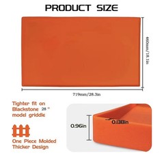 Food Grade Silicone Grill Cover Mat for Protecting Blackstone 28″ Griddle