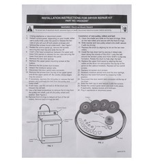 For Maytag Whirlpool Dryer 4392067 Dryer Repair Kit W10837240 Dryer Idler Pulley