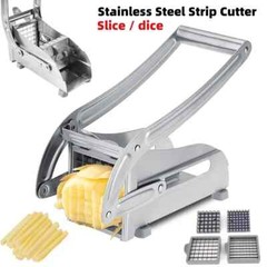 Heavy Duty Stainless Steel French Fry Cutter with Suction Feet for Potatoes