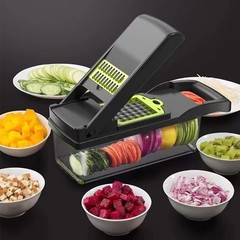 Vegetable Chopper: 16 in 1 Food Chopper – Onion Vegetable Slicer Cutter Dicer…