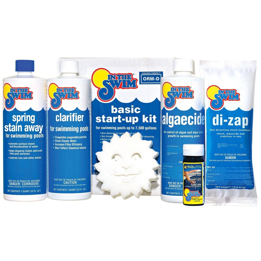 In The Swim Saltwater Pool Opening Chemical Kit – Start-Up Treatment for Salt