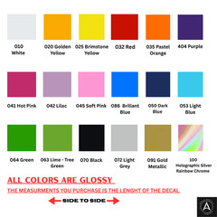 Custom Text Vinyl Lettering Sticker Decal Personalized -ANY TEXT – ANY NAME-