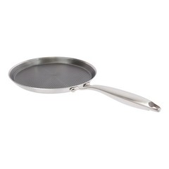 11in Stainless Steel Crepe Pan Pancake Pan Non Stick Cooking Pan For Kitchen