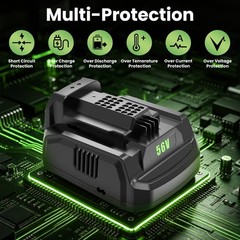 7.5Ah Lithium Battery / Charger For EGO Power+ 56V BA2800 BA2800T BA4200 BA1400