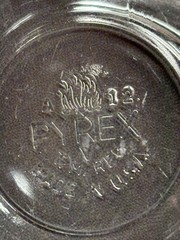 Vintage PYREX Flameware Clear Glass Double Boiler Two-Piece Saucepan Set no lid