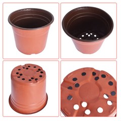 Plastic Plant Flower Pots Nursery Seedlings Pot Plant Container 100Pcs