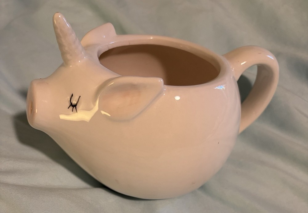 Arlington Designs White Unicorn Figural Coffee Mug Ceramic 8 oz Hand Wash Only