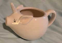 Arlington Designs White Unicorn Figural Coffee Mug Ceramic 8 oz Hand Wash Only