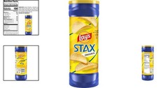 Snack Anytime with Lay’s Stax Crisps – 5.75 Oz Re-sealable Canister