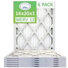 Trion T13-14201-6P – 14″ x 20″ x 1″ Pleated Air Filter (6-Pack), MERV 13
