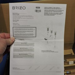 BRIZO Kintsu Wide Spread Lav Faucet Angled Spout 65307LF-BNXLHP plus Handles!