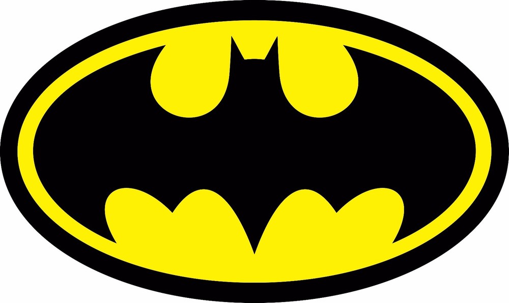 Diecut Vinyl BATMAN LOGO Decal Sticker Comic Dark Knight Colored