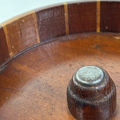 Vintage California Redwood Nut Cracker Bowl Standard Specialty Company MCM 1940s