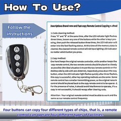 2× Remote Control Backup Key Sliding Gate Opener Automatic Operator 433.92MHz US