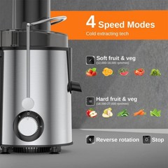 1000W Electric Juicer Fruit Vegetable Blender Juice Extractor Citrus Machine C2