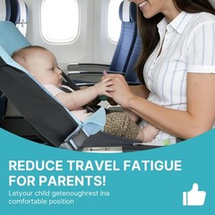 Portable Toddler Airplane Bed for Babies 1-12 Months – Travel Essentials for Fli