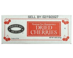 Traverse Bay Fruit Co Premium Tart Montmorency Dried Cherries 4 lbs