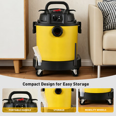 Vacmaster 6 Gallon 5.5HP Wet Dry Car Vacuum Cleaner Upholstery Shampoo 4-IN-1
