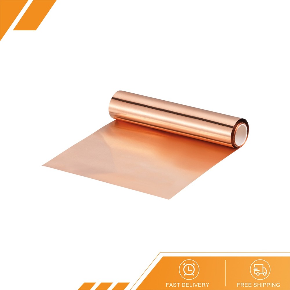 Copper Sheet Roll – 3500mm x 100mm x 0.01mm Pure Strip Flashing Metal Foil Plate