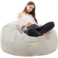 Bean Bag Chair Adults Foam Filled Gaming Sofa Beanbag with Soft Removable Cover