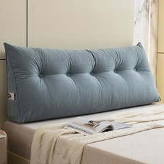 Corduroy Bed Wedge Pillow Headboard Bolster Back Rest Cushion Pillow f Sofa Bed
