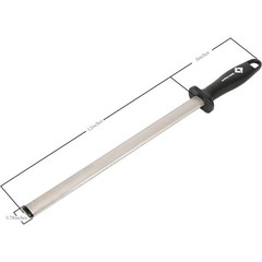 12 in. Diamond Carbon Steel Professional Knife Sharpener Rod | Kitchen, Home or