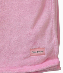 Juicy Couture Pink, Super Soft, Easy Care, Oversized Plush Throw, 50 x 70 inch