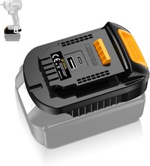 DM18M Adapter,USB and Type C Fast Charging Adapter for Dewalt 20V & for Milwauke