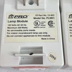 X10 Pro Lamp Module PLM01 120 Volts 60 Hz Mx 300 watts Lot of 2