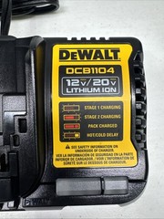 DEWALT 4 Amp Battery Charger 12V & 20V Volt MAX Li-Ion DCB1104 (OB) Tested