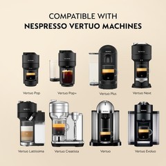 Nespresso Capsules Vertuo Double Espresso Variety Pack, 30-Count Brews 2.7oz