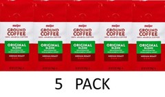 Meijer Original Blend DECAF Medium Roast Ground Coffee 12 oz Bag – 5 PACK