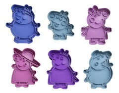 Peppa Pig Cookie Cutters + insert – approx. 8cm