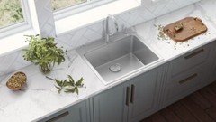 Ruvati 23″x20″ Drop-in Topmount 16 Gauge Single Bowl Kitchen Sink- RVM5923