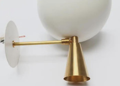 Italian Diabolo Brass Wall Sconce Bedroom Light Fixture Luxury Lighting For Home