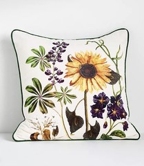 Anthropologie EVIE Pillow Cotton Floral Velvet Throw Accent NWT Not Available