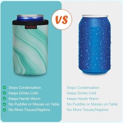 (6 Pack) 12oz Standard Can Cooler Sleeves Soft Insulated Neoprene Beer Coolies