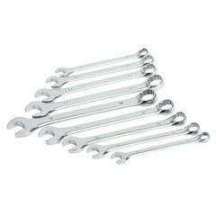 Ironton Full-Polish Metric Wrench Set, 10.3in.L, 9-Pc.