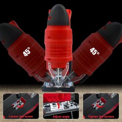 Jigsaw for Milwaukee 18V Battery, Cordless Jig Saw Tool, Brushless Motor, Variab