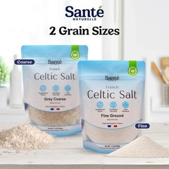 Sante Grey Coarse Sea Salt From the Celtic Sea – 1.1lb (18oz) Unrefined French S