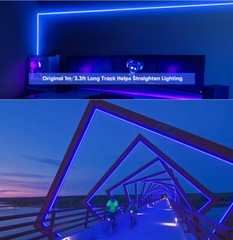 20Pcs 3.3FT/1M Aluminum Track Channel for Mounting 6mm*12mm LED Neon Rope Lights