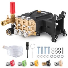 Pressure Washer Pump 1″ Shaft Horizontal Triplex Plunger 4200 PSI 4.2GPM