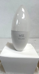Lot of 3 -WiZ Candle Wi-Fi Smart LED Light Frosted Dimmable Color B12