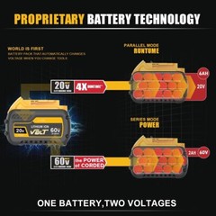 6 Pack DCB609-2 For DEWALT FLEXVOLT 20V/60V 12Ah 9Ah MAX Li-Ion Battery DCB606
