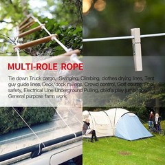 Anley 50 Ft x 1/4″ Flag Pole Halyard Rope Compatible with Flagpoles Up to 25ft